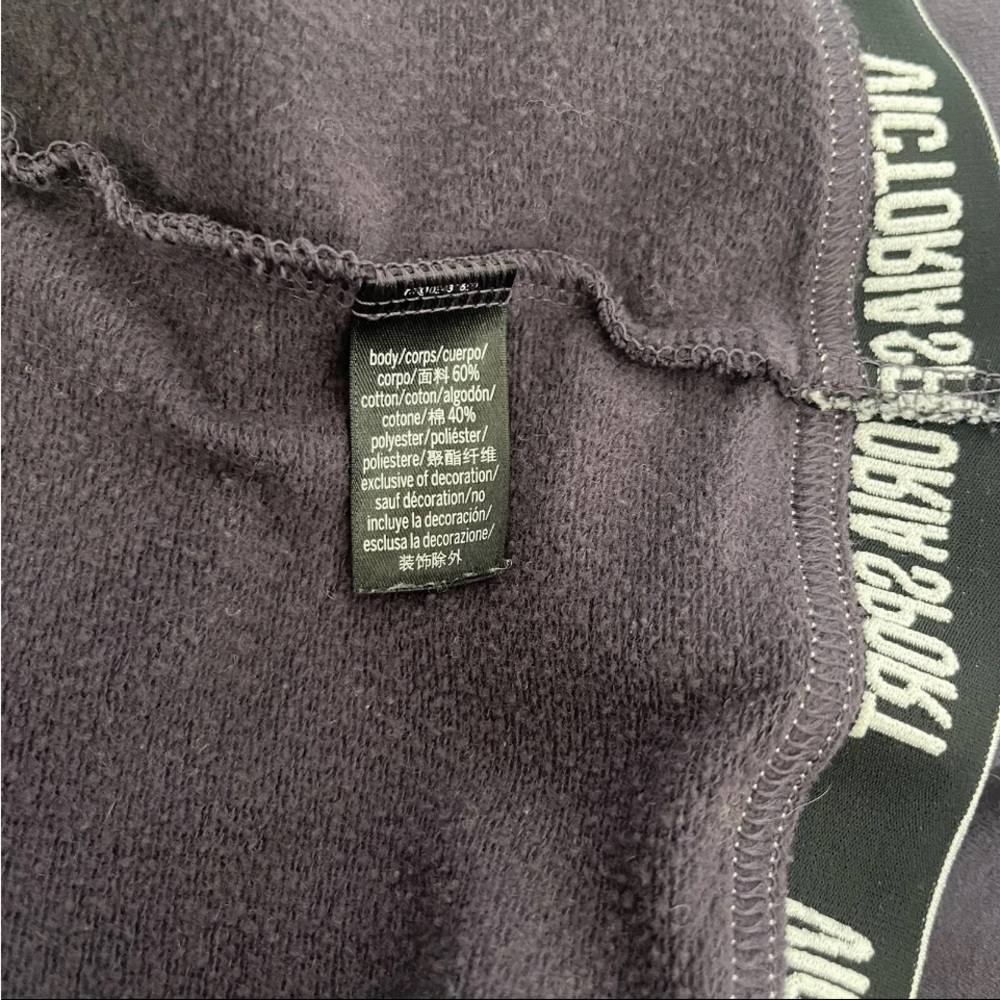 SOLD Victoria’s Secret Sport Cropped Banded Hem Pullover Sweater Top Deep Purple - Picture 5 of 5